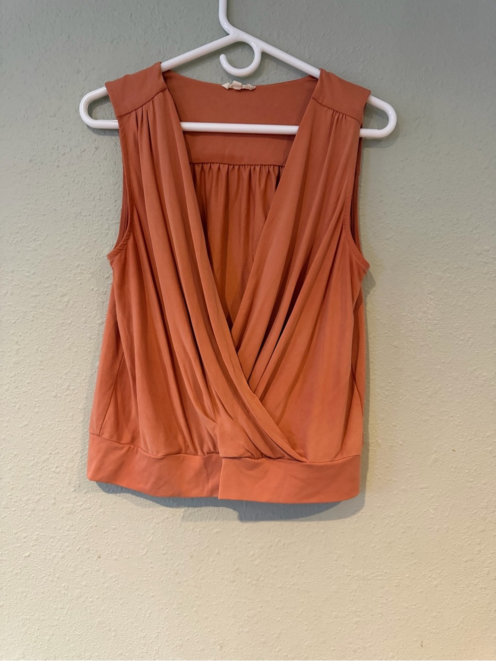 Mystree Sleeveless Draped Surplice Top